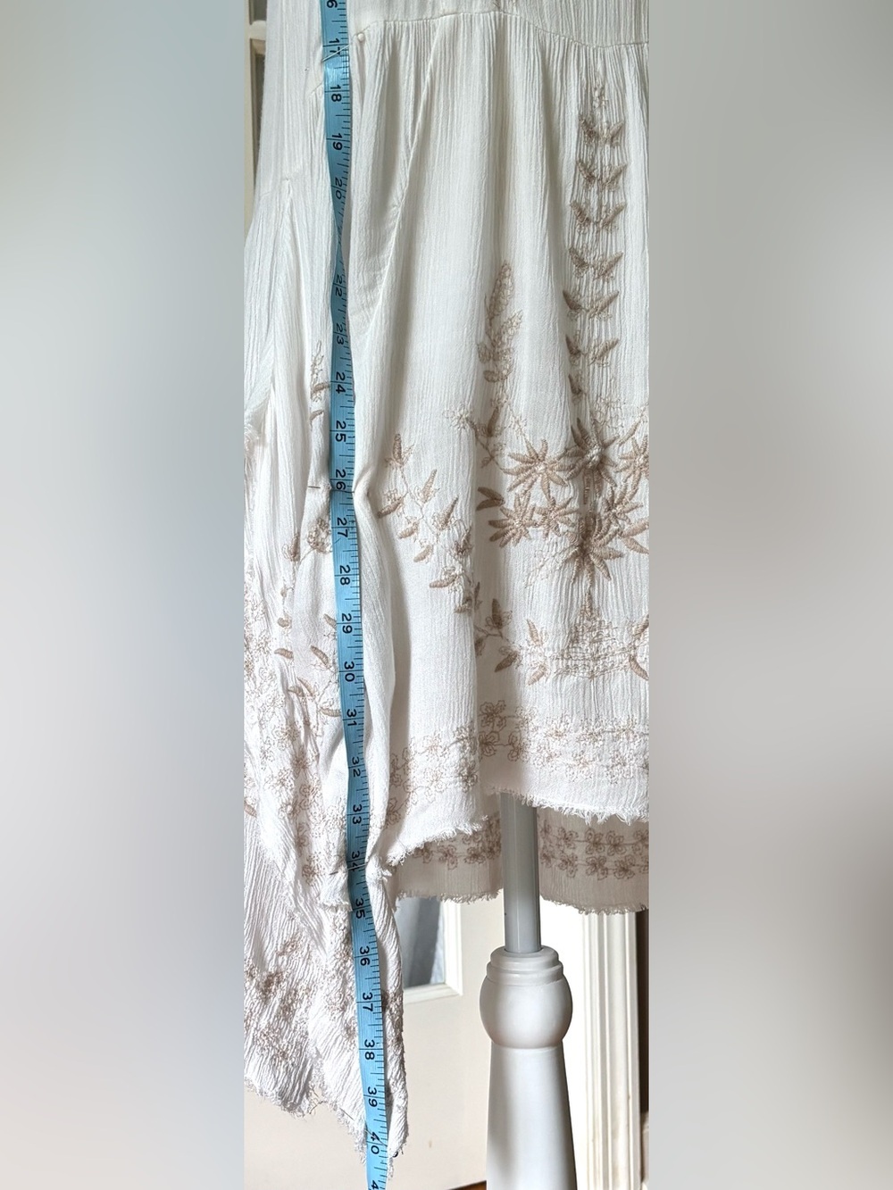 Free People Meadows Of Medallions Ivory Boho Handkerchief Dress - Picture 13 of 13